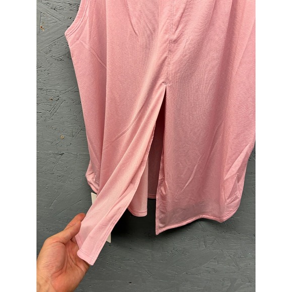 Lululemon Split-Back Training Tank Women's Size M Pink Lightweight Relaxed Fit - Picture 8 of 8